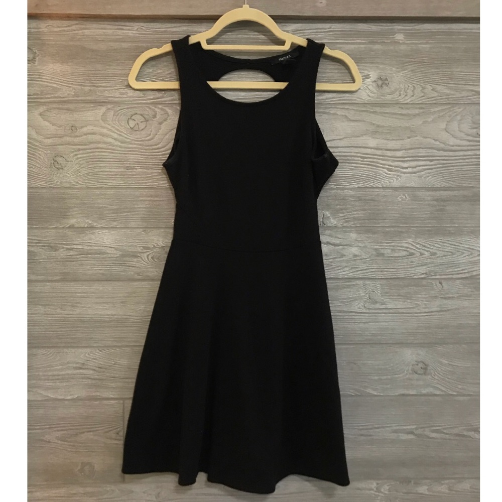 cut out black dress